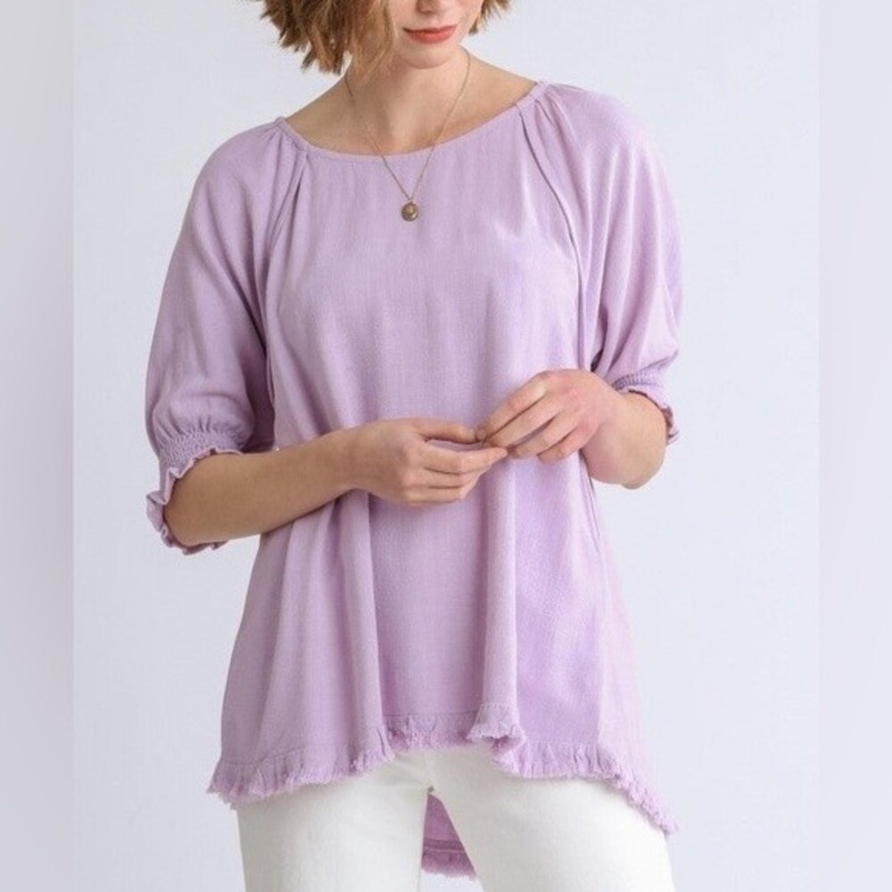 Umgee Lilac Linen
Blend Top